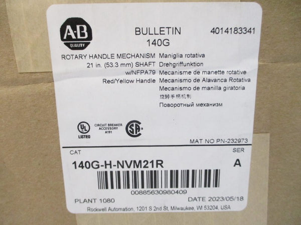 ALLEN BRADLEY 140G-H-NVM21R SER. A NSFS