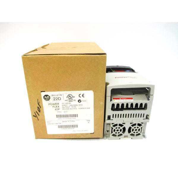 ALLEN BRADLEY 22D-D010N104 SER. A F/W 2.01 342-528VAC 13.0A NSMP