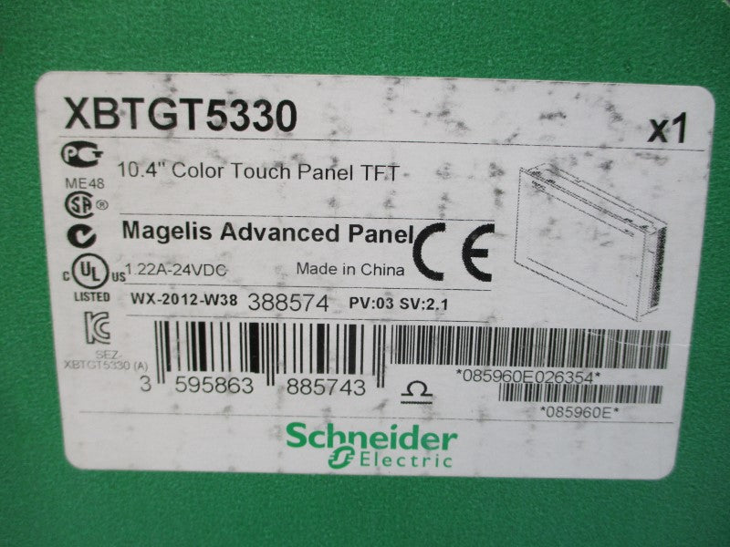 SCHNEIDER ELECTRIC XBTGT5330 24VDC 1.22A NSMP