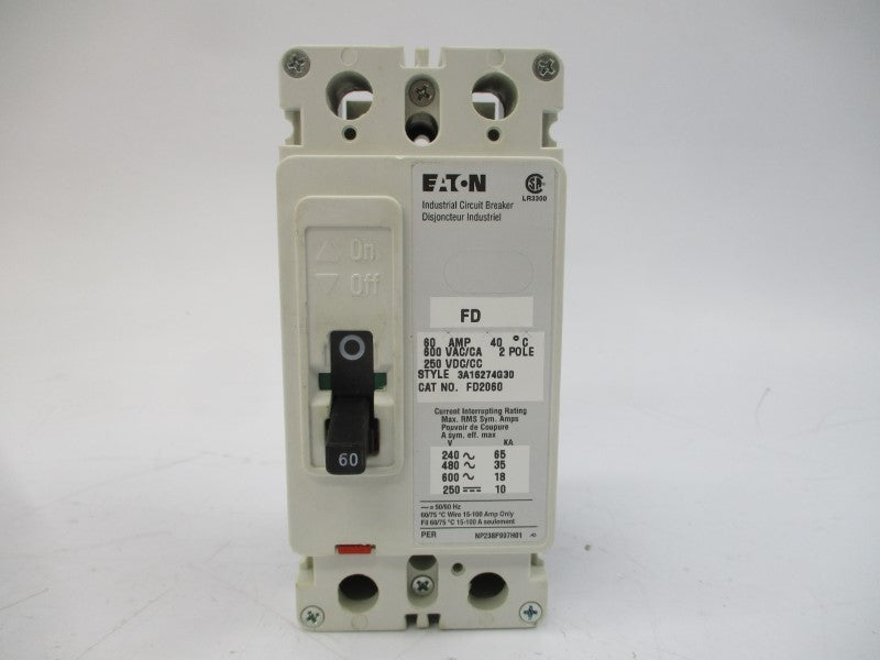 EATON FD2060 3A16274G30 SER. C 600VAC 60A NSMP