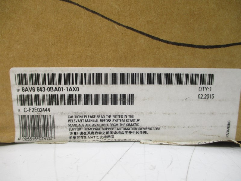 SIEMENS 6AV6643-0BA01-1AX0 24VDC 0.7A (AS PICTURED) NSMP