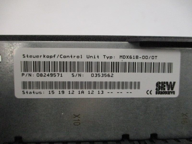 SEW EURODRIVE MDX61B0030-5A3-4-00 08279594 380-500VAC 6.3A UNMP