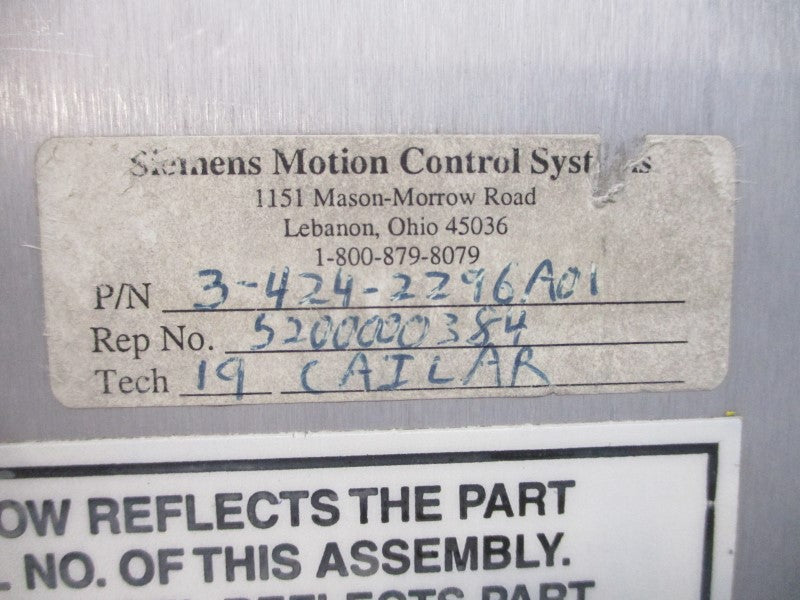 SIEMENS 3-424-2296A01 UNMP