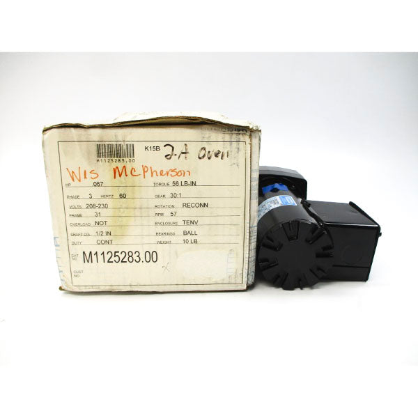 LEESON M1125283.00 CM31T17NZ27A 208-230VAC .4A NSNP