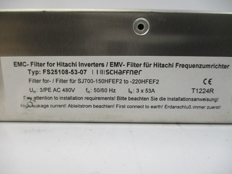 SCHAFFNER FS25108-53-07 480VAC 53A NSMP