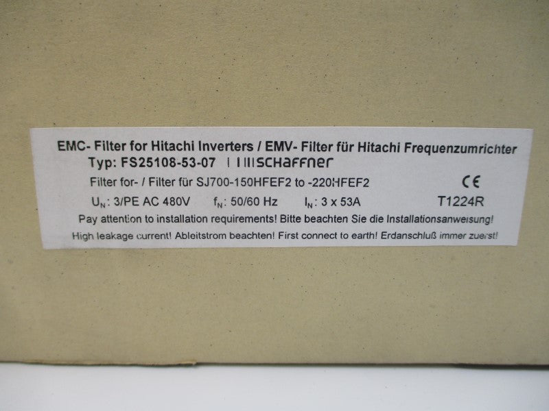 SCHAFFNER FS25108-53-07 480VAC 53A NSMP