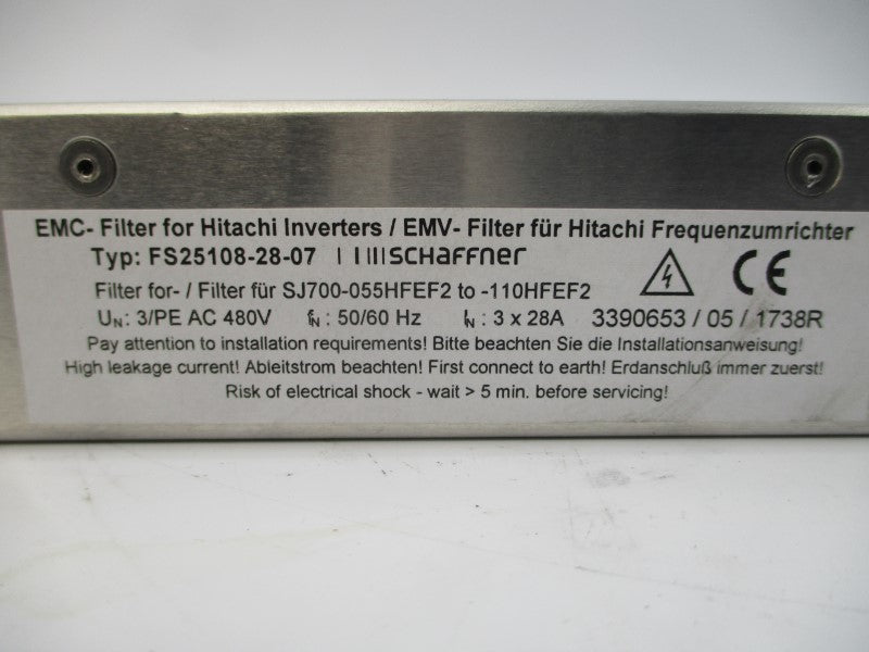 SCHAFFNER FS25108-28-07 480VAC 28A NSMP