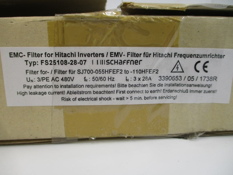 SCHAFFNER FS25108-28-07 480VAC 28A NSMP