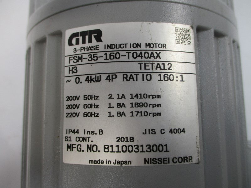 GTR FSM-35-160-T040AX 200/220V 1.8/2.1A NSNP