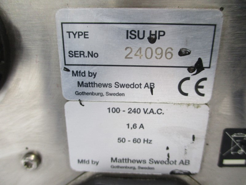 MATTHEWS SWEDOT ISUHP 100-240VAC 1.6A UNMP