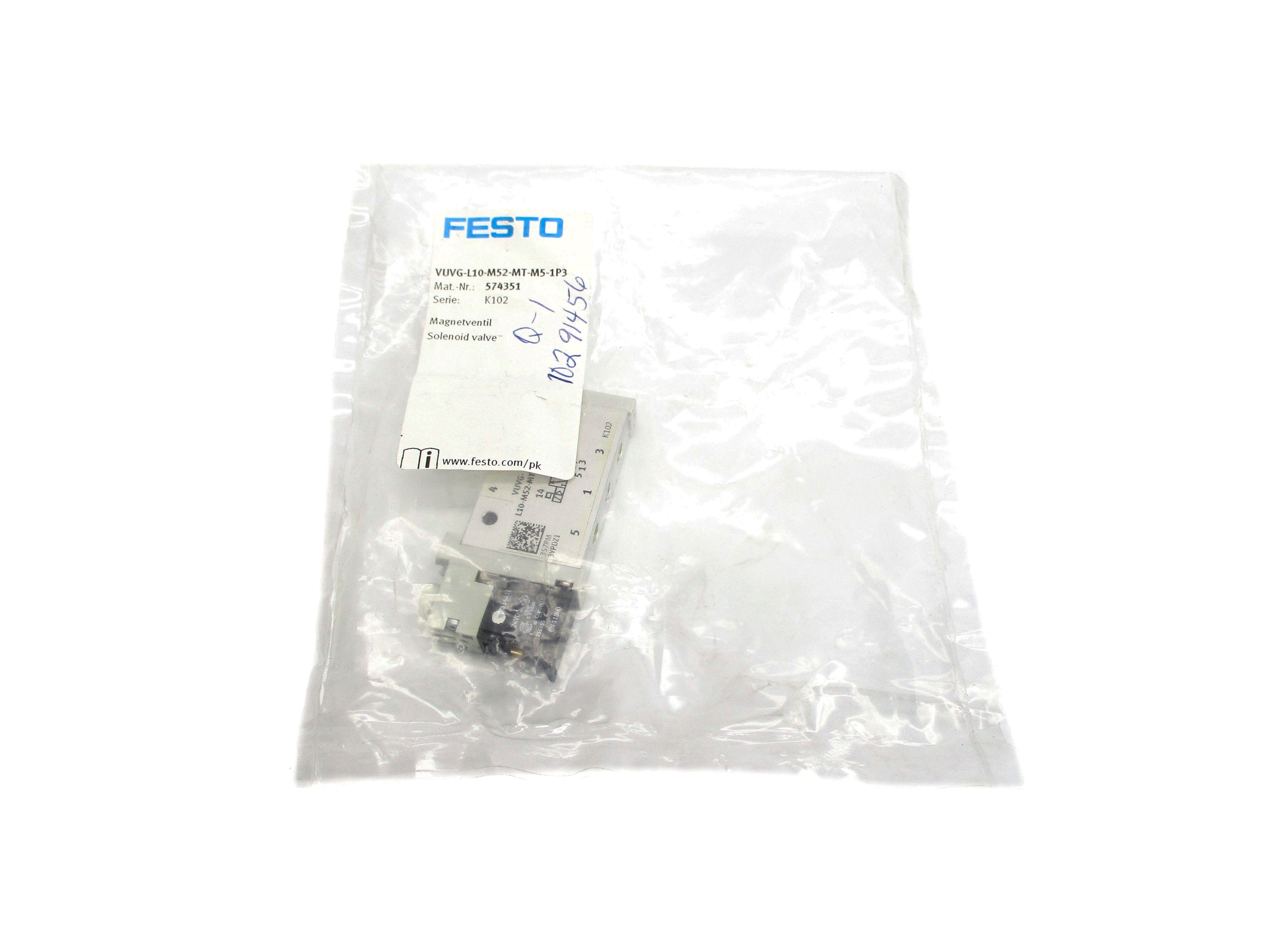 FESTO VUVG-L10-M52-MT-M5-1P3 24VDC NSMP