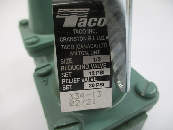 TACO 334-T3 12-30PSI 1/2" NSMP