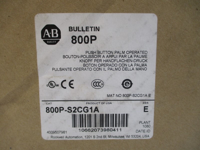 INDUSTRIAL SPARE PART 800P-S2CG1A SER. E 600VAC (BR/WH) NSMP