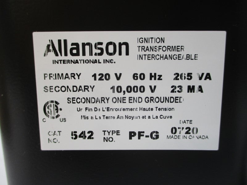 ALLANSON 542 PF-G 120V NSMP