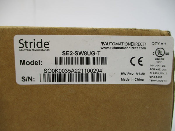 STRIDE SE2-SW8UG-T 18-30VAC 1.09A REV. V1.20 NSMP