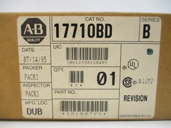 ALLEN BRADLEY 1771-OBD SER. B 10-60VDC 8A NSMP