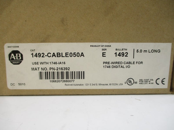 ALLEN BRADLEY 1492-CABLE050A SER. E (BR/WH) NSMP