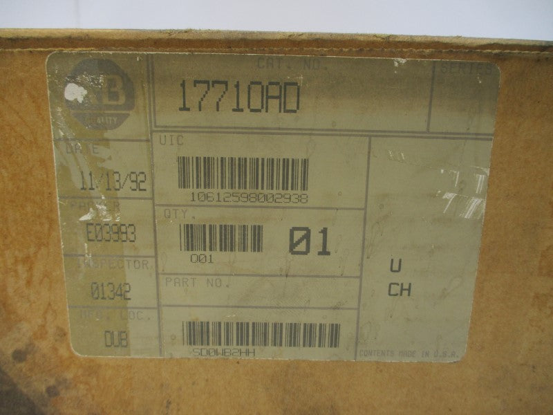 ALLEN BRADLEY 1771-OAD SER. C 10-138VAC 8A REV. C02 NSMP
