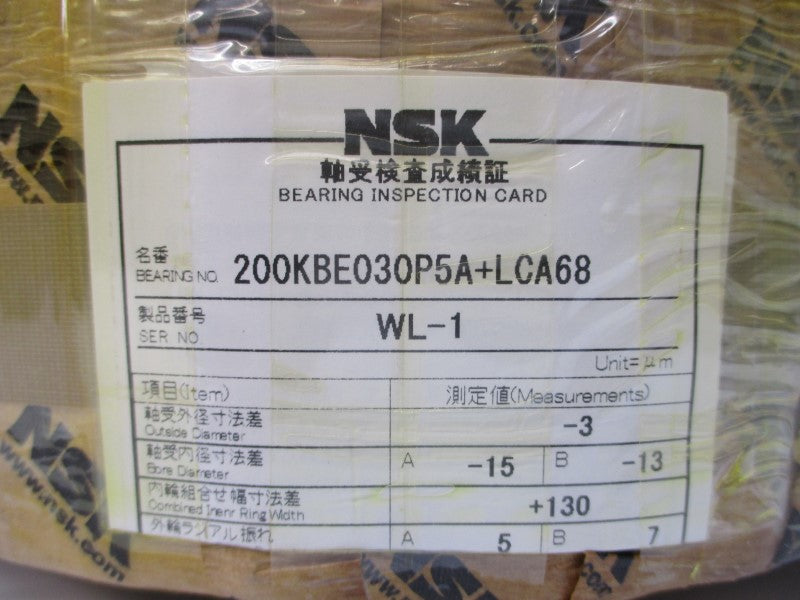 NSK 200KBE030P5A+LCA68 NSMP