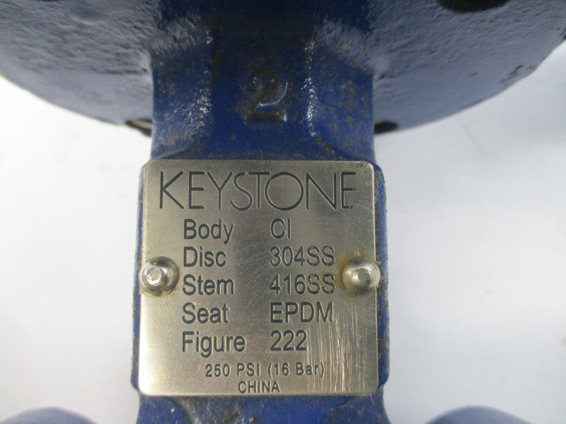 KEYSTONE CI-304SS-416SS-EPDM-222 250PSI 2" UNMP