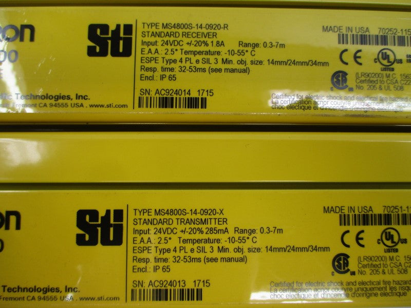 OMRON MS4800S-14-0920-10X-10R-RM2AP 70230-2984 24VDC NSMP