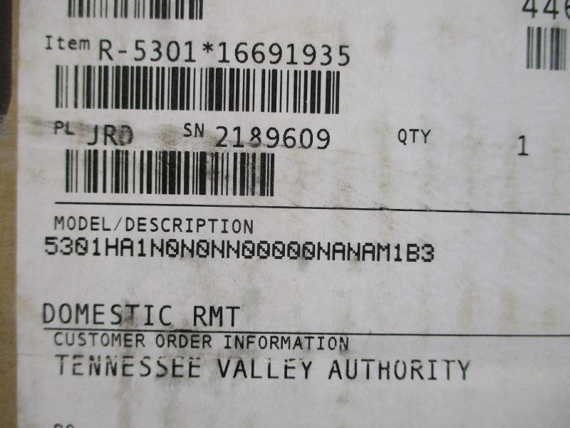 ROSEMOUNT 5301HA1N0N0NN00000NANAM1B3 16-42.4VDC REV. 3 NSMP