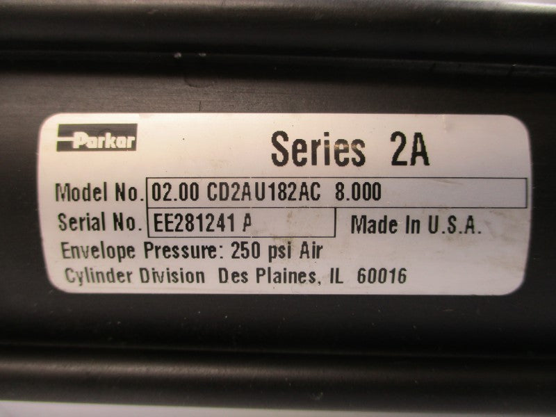 PARKER 02.00CD2AU182AC8.000 250PSI NSNP