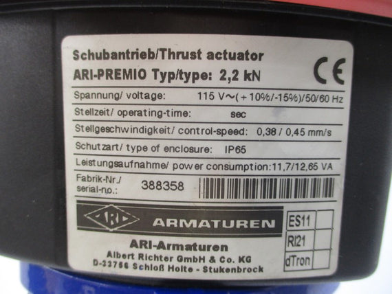 ARI ARMATUREN 2.2KN 12440 115V NSNP