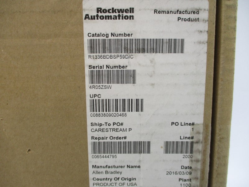 ALLEN BRADLEY 1336-BDB-SP59D REV. 23 REMAN
