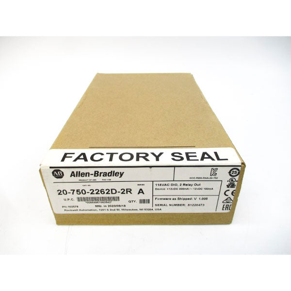 INDUSTRIAL SPARE PART 20-750-2262D-2R SER. A F/W 1.008 115VAC NSFS