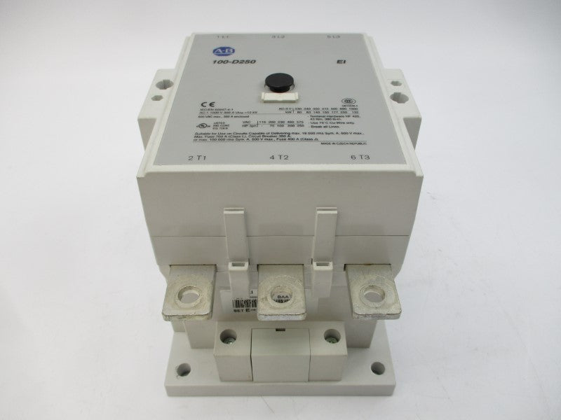 ALLEN BRADLEY 100-D250 SER. B 110-130V 350A UNMP