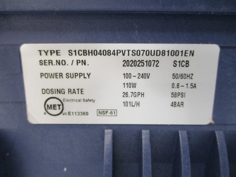 PROMINENT S1CBH04084PVTS070UD81001EN 100-240V 0.6-1.5A 58PSI NSMP