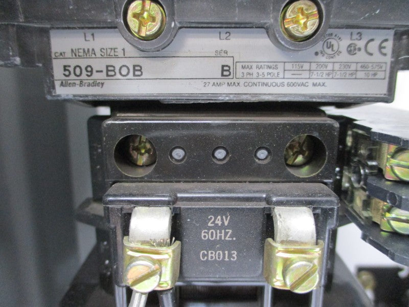 ALLEN BRADLEY 512-BABJ-6P-24R SER. 1 24V 27A REV. D-G NUPI