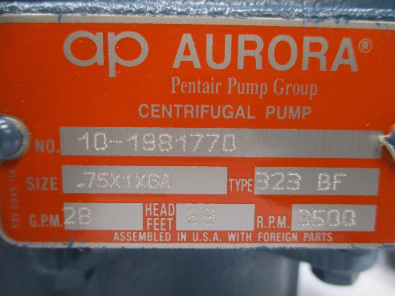 AP AURORA 323BF 950-2091-940 56T34D5559B 208-230/460V 3.7-3.7/1.85A NSNP