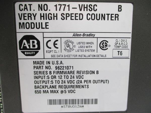 ALLEN BRADLEY 1771-VHSC SER. B F/W B 12-24VDC 2A UNMP