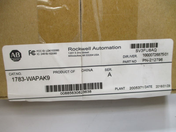 ALLEN BRADLEY 1783-WAPAK9 SER. A 48VDC NSMP
