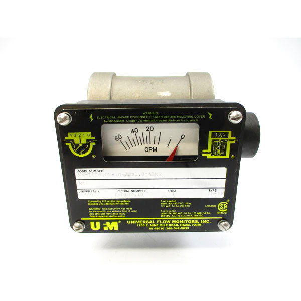 UNIVERSAL FLOW MONITORS MN-IIF60GM-16-32V1.0-A1NR 480VAC 15A NSNP
