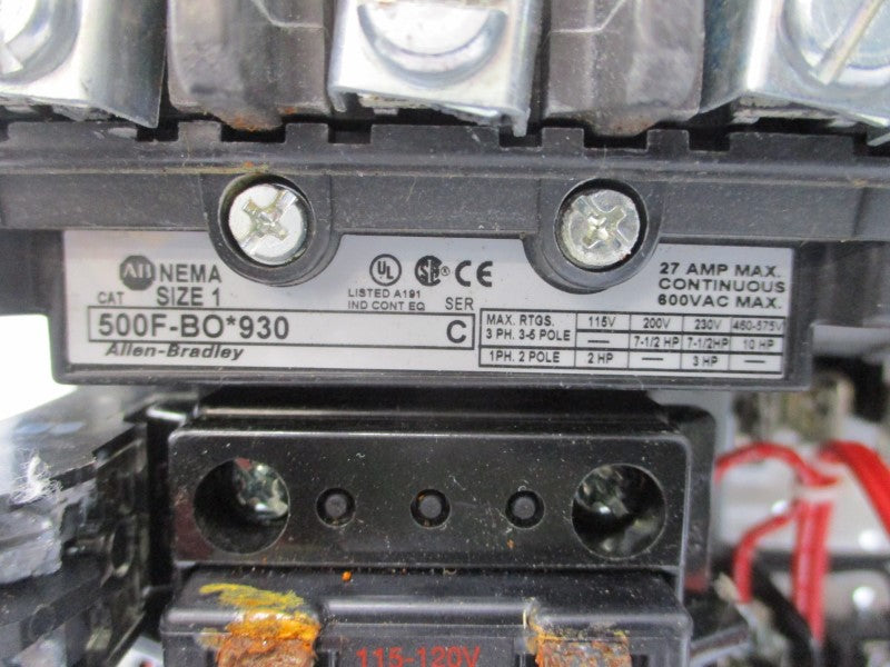 ALLEN BRADLEY 2112B-BDB-6P-24R-38-98 SER. X 480V 27A (AS PICTURED) NSNP