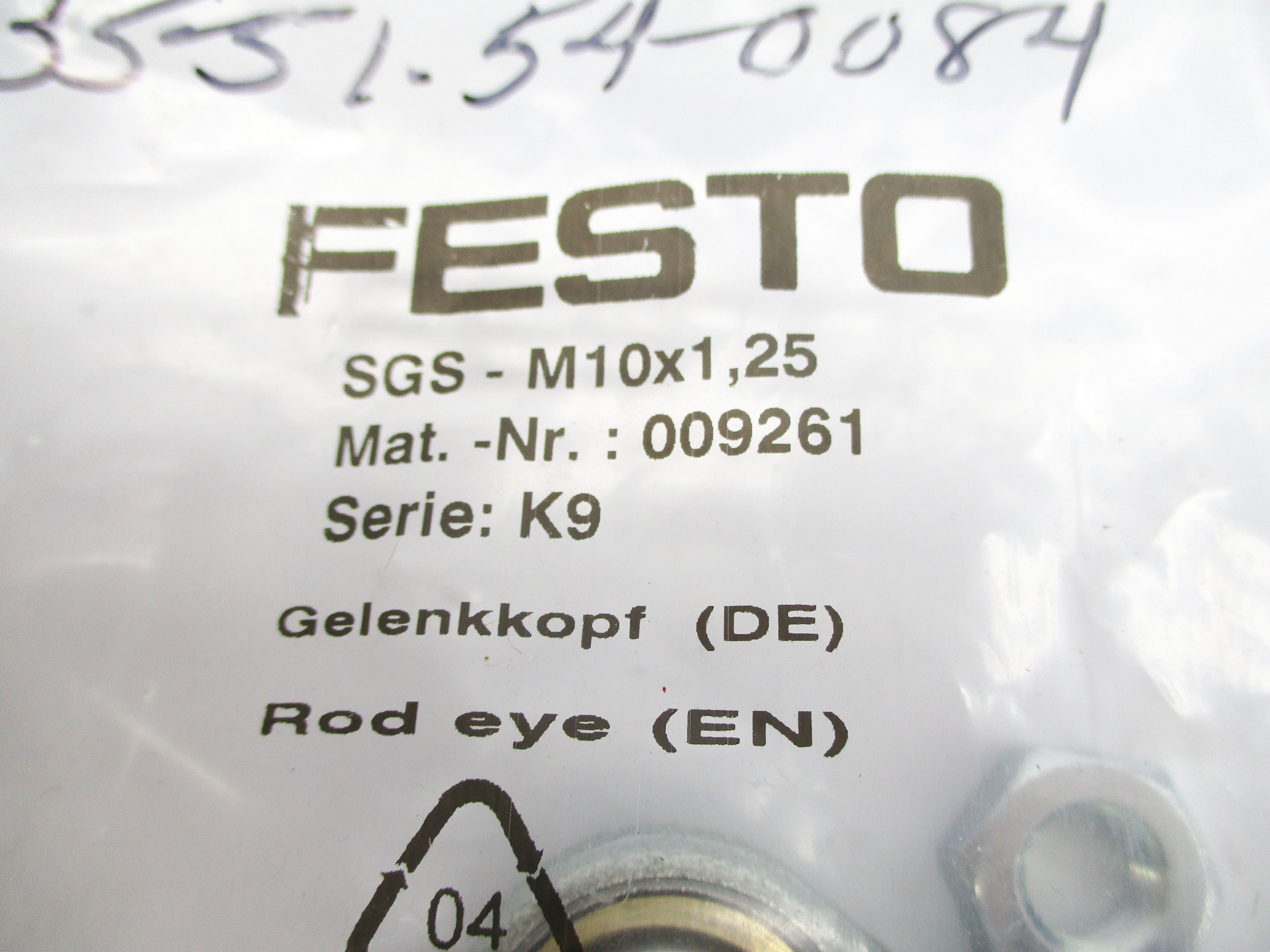 FESTO SGS-M10X1.25 009261 NSMP