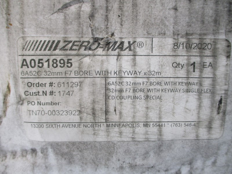 ZERO-MAX 6A52C 6-52 NSMP
