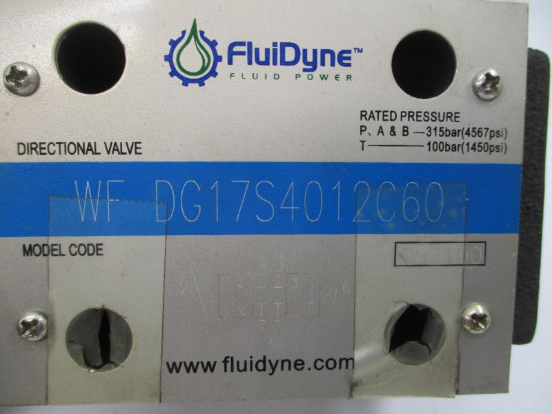 FLUIDYNE WFDG17S4012C60 1450/4567PSI NSNP