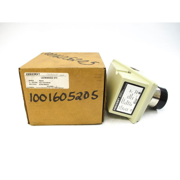 ASHCROFT LDDN4KKB25XFS 125/250VAC 15A 30PSI NSMP