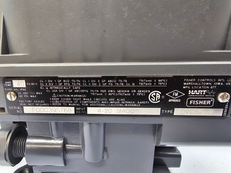FISHER CONTROLS DVC6200 SER. 10 30VDC 145PSI NSMP