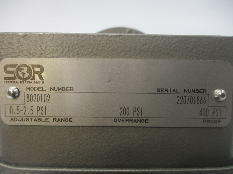 SOR 8020102 0.5-2.5PSI NSNP
