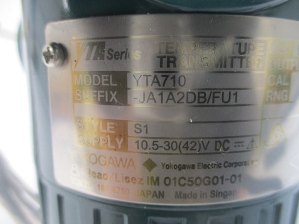 YOKOGAWA YTA710-JA1A2DB/FU1 10.5-30VDC NSNP