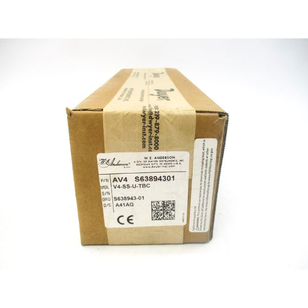 W.E. ANDERSON AV4S63894301 V4-SS-U-TBC NSFS