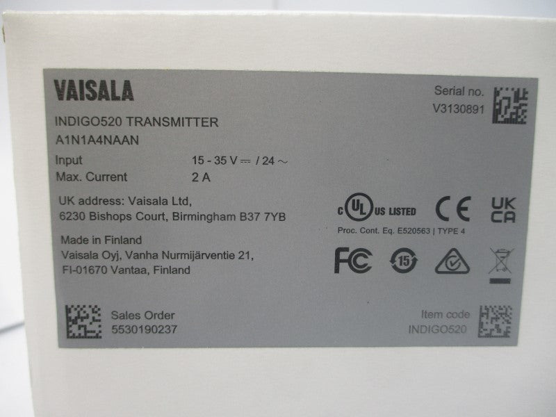 VAISALA INDIGO520A1N1A4NAAN 15-35V 2A NSMP