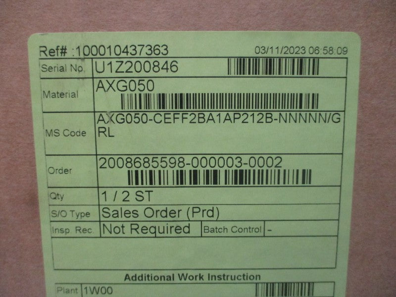 YOKOGAWA AXG050-CEFF2BA1AP212B-NNNNN/GRL 250V NSMP