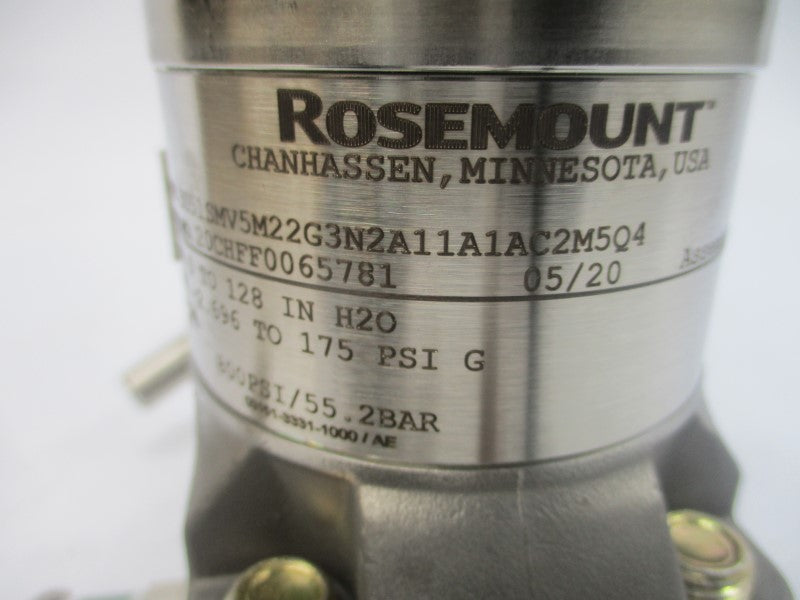 ROSEMOUNT 3051SMV5M22G3N2A11A1AC2M5Q4 12-42.4VDC 800PSI NSMP