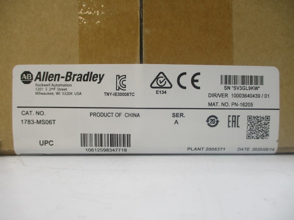 ALLEN BRADLEY 1783-MS06T SER. A DATE: 2020 NSFS